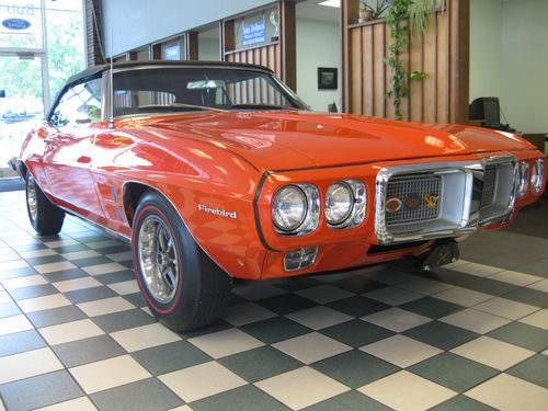 1969 firebird convertible aaca jr and sr champ poci senior numbers match