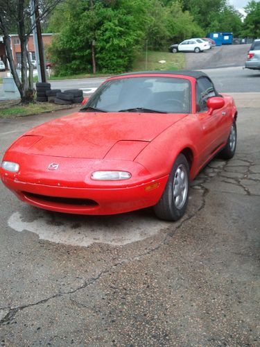 1992 mazda miata convertible red 5 speed manual 171k