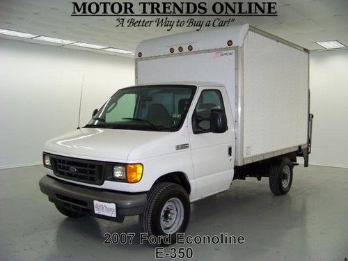 2007 ford econoline e-350 box van srw power lift gate ac partition v8 only 54k