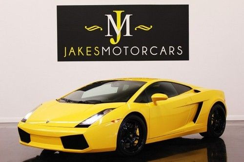 2006 gallardo coupe, e-gear, pearl yellow/black, pristine california car!!