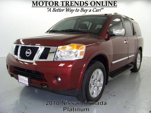 Platinum 4x4 navigation dvd rearcam htd seats chromes 2010 nissan armada 20k