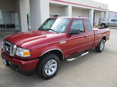 11 ford ranger xlt ext cab 2wd 4cyl automatic red cloth interior inspected clean