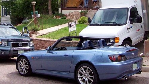 2004 honda s2000 convertible 2-door 2.2l - suzuka blue.  low, low, miles