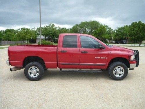 2004 dodge ram 2500 quad cab cummins diesel 4x4 slt short bed ford f-250