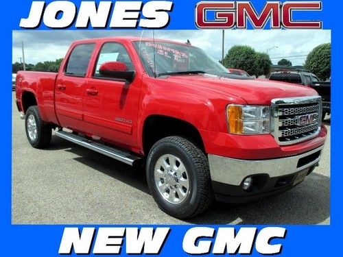 New 2013 gmc 2500hd 4wd crew cab slt diesel msrp $65140 fire red