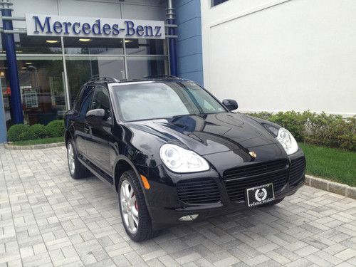 Cayenne turbo s 520hp black on black leather navigation limited production fast