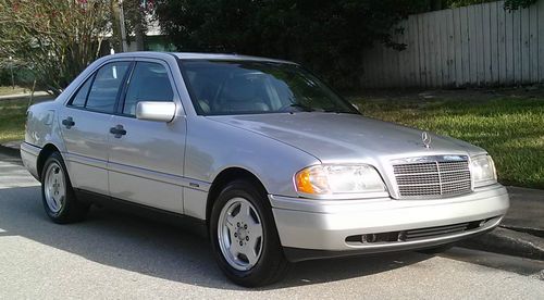 1996 silver mercedes benz c280 sport edition sedan amg wheels