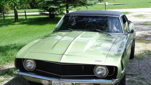 1969 Chevy Camero 327 High Performance Vinyl Hardtop Coupe Hockey Stripe, image 3