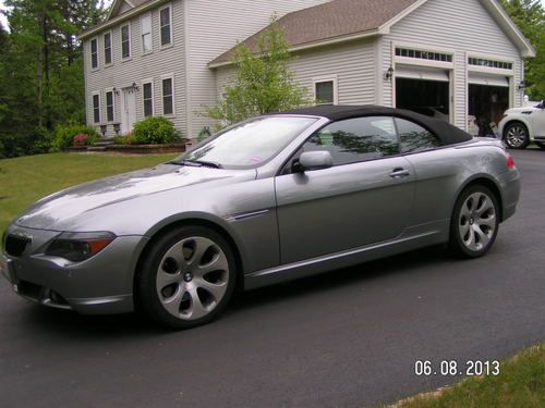 2005 bmw 645ci convertible, 52k miles, gray/black, automatic