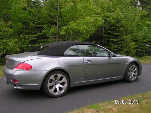 2005 BMW 645Ci Convertible, 52K miles, gray/black, automatic, US $26,900.00, image 2