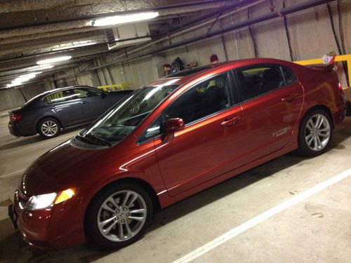 2008 honda civic si 4 door vtec 6 spd low miles!! bone stock!!