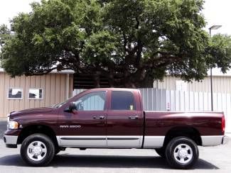 2004 red slt 5.9l i6 4x4 spray liner cummins diesel cruise leather a/c