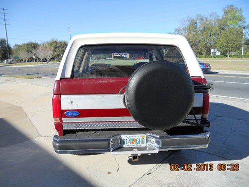 1991 ford bronco xlt sport utility 2-door 5.0l