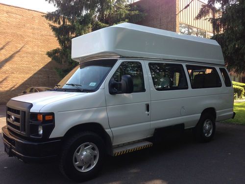 2008 ford e350 wheelchair lift passenger van high top braun millennium carrier