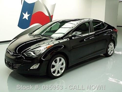 2012 hyundai elantra ltd heated leather sunroof 18k mi texas direct auto