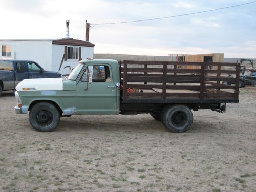 1970 ford dually flat bed rat rod work truck