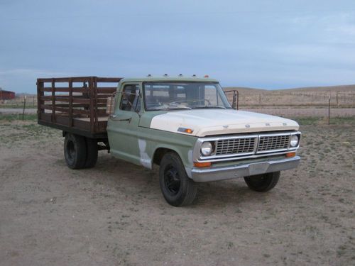 1970 Ford Dually Flat Bed Rat Rod Work Truck, image 3