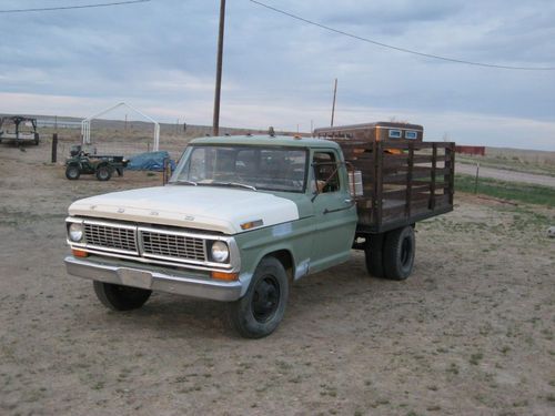 1970 Ford Dually Flat Bed Rat Rod Work Truck, image 4