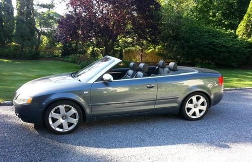 2005 s4 convertible 6 speed manual transmission excellent condition