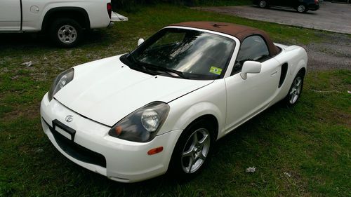 2002 toyota mr2 spyder convertible no reserve salvage flood new jersey inop