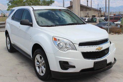 2011 chevrolet equinox ls awd damaged salvage runs! economical perfect fixer!!