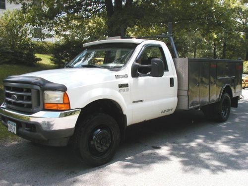 2001 ford f 550 4x4 super duty 7.3 turbo diesel powerstroke utility dually truck