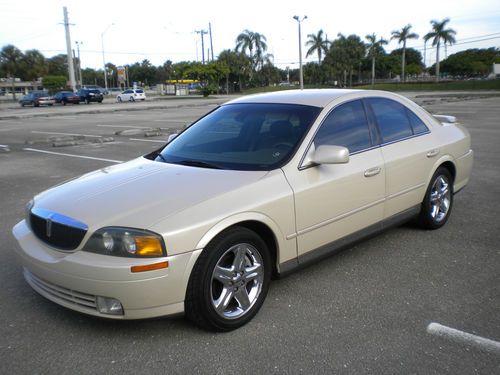 2002 lincoln ls v8  pearl cream  metallic unbelievable gorgeous !!! clean title!