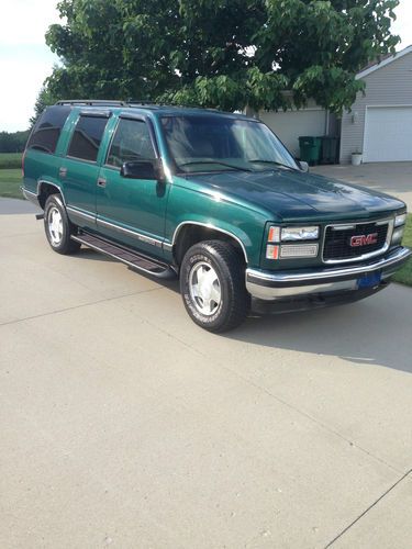 1998 gmc yukon slt sport utility 4-door 5.7l 94k miles!! green