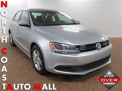 2012(12)jetta tdi diesel fact w-ty only 8k silver/black keyless heat sts phone