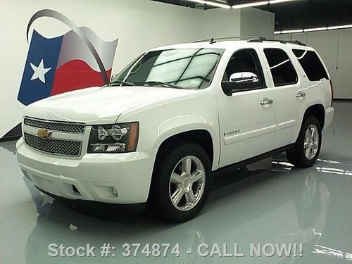 2007 chevy tahoe ltz 4x4 7pass sunroof nav dvd 20's 58k texas direct auto