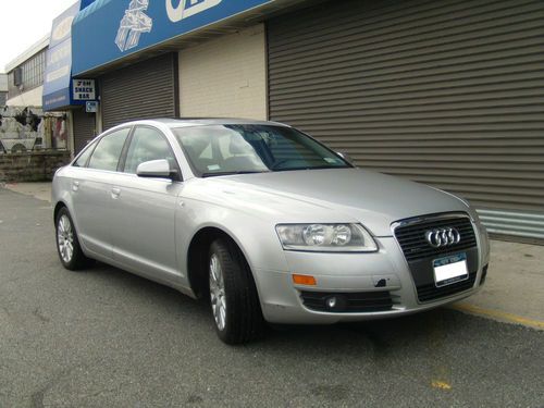 2006 audi a6 3.2 quattro awd 4 door luxury sedan white great condition carfax !!