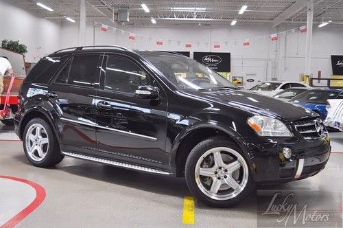 2008 mercedes-benz m-class ml63 amg, navi, backup cam, sat, ventilated, wood