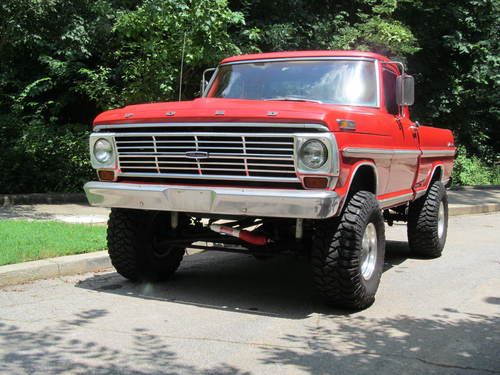 Clean, mean and cherry f100  short bed 4x4