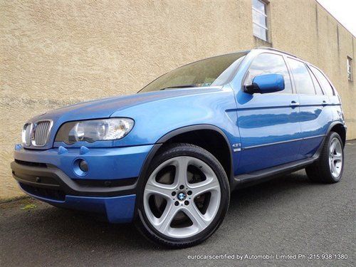 2003 bmw x5 4.6is navigation xenon sport seats dvd estoril blue premium sound