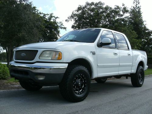 2002 ford f150 crew cab fx4 4x4 triton v/8 cold a/c supercrew 1 owner truck l@@k