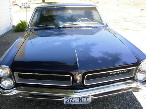 Classic car, lemans, pontiac, 1965, blue, 2 door