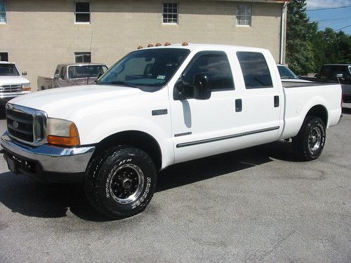 99 ford f250 xlt 4x4 superduty crew rare shortbox 7.3 powerstroke diesel 6 speed