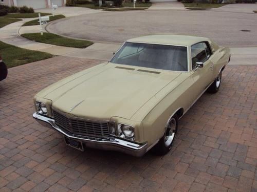 1972 monte carlo, all original car with 22,800 miles, showroom condition