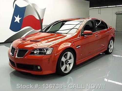 2008 pontiac g8 gt sport heated leather sunroof 47k mi texas direct auto