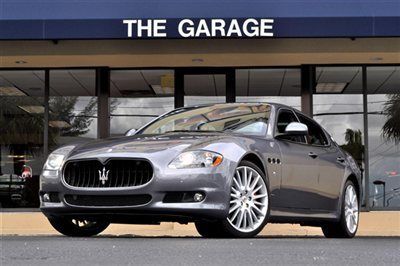 2012 maserati quattroporte s 425hp 4.7l v8,grigio alfieri/nero,only 6k! mint!