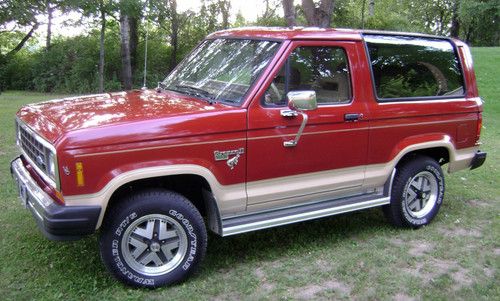 No reserve 1985 eddie bauer bronco ii 4x4 with rare reclining quad captain seats