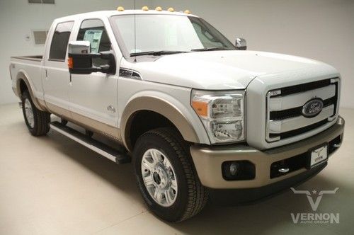 2014 king ranch crew 4x4 fx4 navigation sunroof leather heated v8 diesel