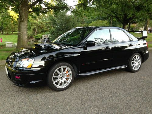 *rare* black 2004 subaru wrx sti sedan only 32k original miles over 45 pictures