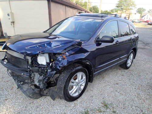 2010 Honda CRV EX 4WD, salvage, damaged, wrecked, runs, Honda, SUV,, image 3
