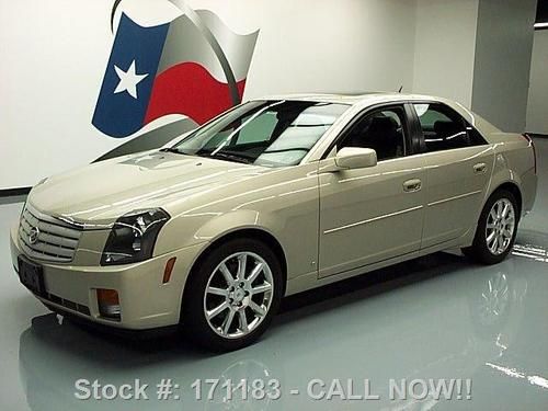 2007 cadillac cts 3.6l v6 auto leather sunroof only 22k texas direct auto