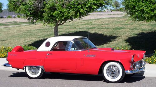 1956 thunderbird dual quads rotisserie restoration power options must see!!!