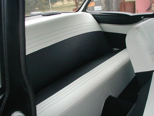1957 Chevy Belair 210, 2dr Sedan, Suede Black paint, image 3