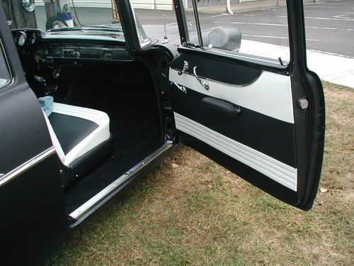 1957 Chevy Belair 210, 2dr Sedan, Suede Black paint, image 8