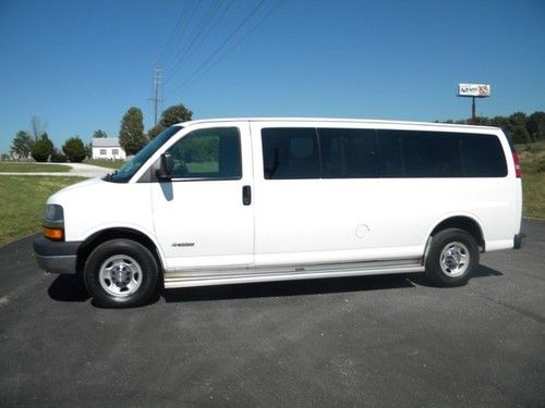 15 passenger extended power options dual a/c clean serviced shuttle