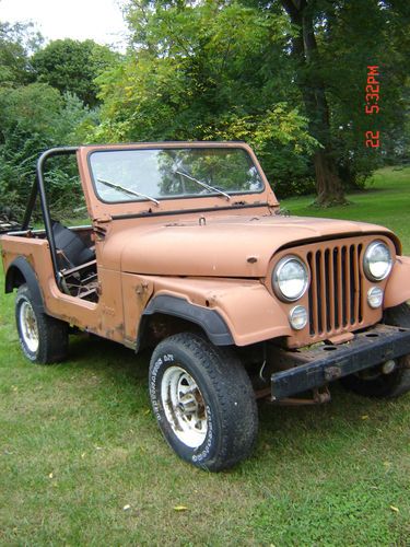 1980 jeep cj7 4 cyl 151 c.i. gm engine 4 sp manual 4wd